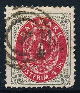 Danmark AFA 18y Stemplet