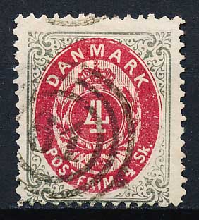 Danmark AFA 18 Stemplet