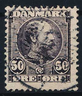 Danmark AFA 50 Stemplet