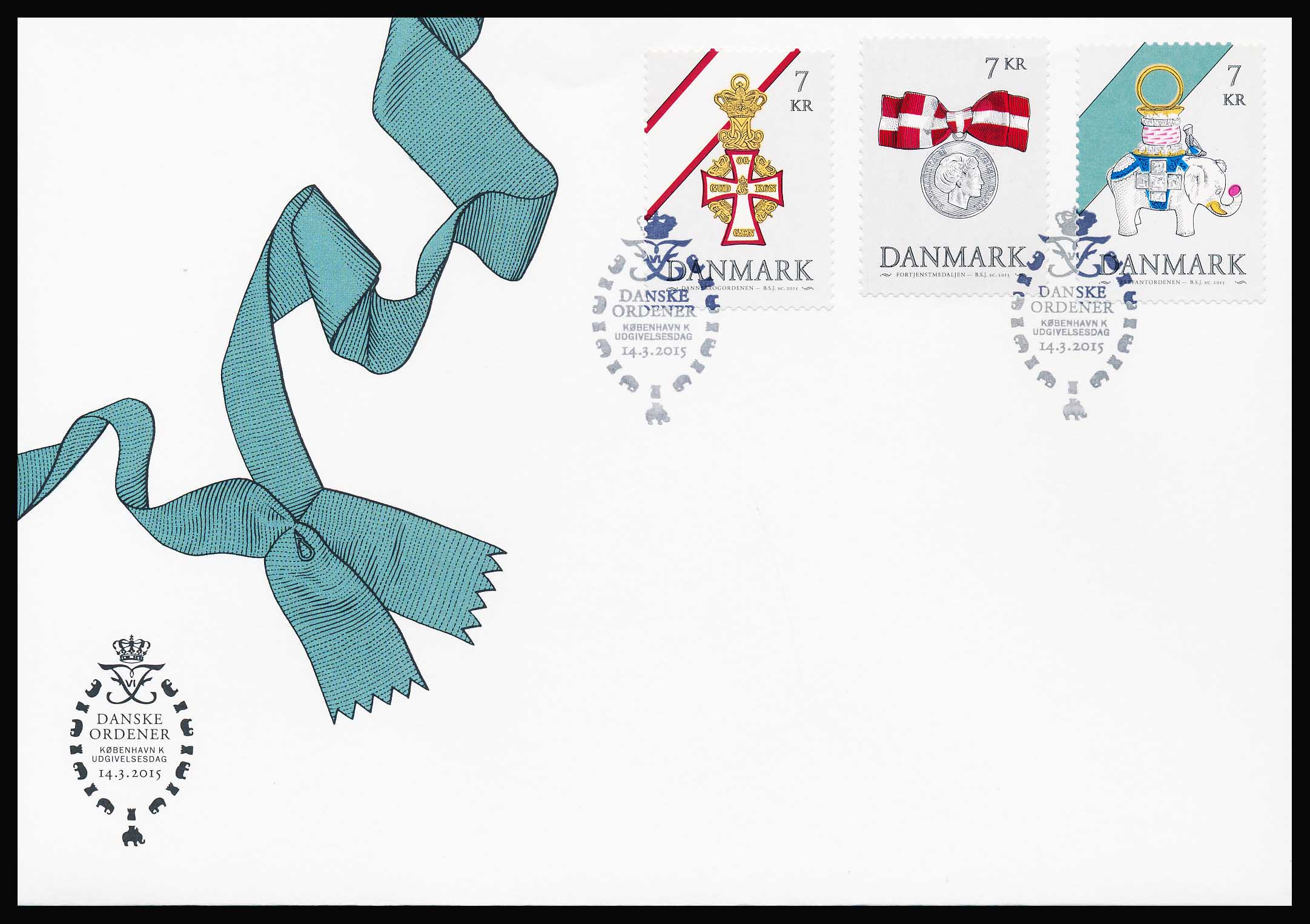Danmark FDC AFA 1812-1814
