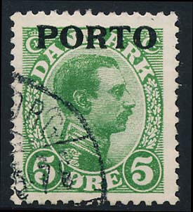 Danmark Portomærke AFA 02 Stemplet