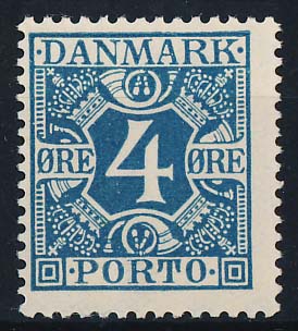Danmark Portomærke AFA 10 Postfrisk