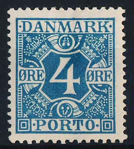 Danmark Portomærke AFA 10 Ubrugt