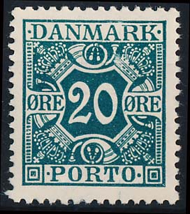 Danmark Portomærke AFA 13 Postfrisk