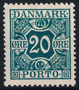 Danmark Portomærke AFA 13 Ubrugt