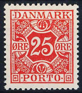 Danmark Portomærke AFA 14 Postfrisk