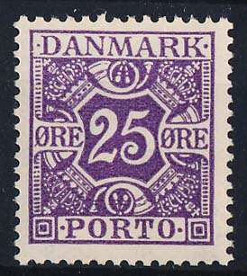 Danmark Portomærke AFA 18 Postfrisk