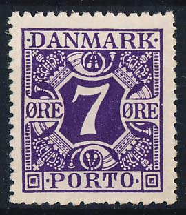 Danmark Portomærke AFA 21 Postfrisk
