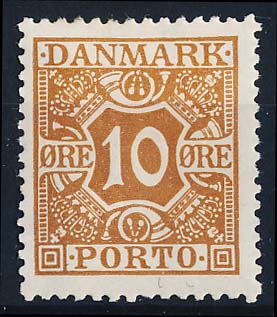 Danmark Portomærke AFA 22 Ubrugt