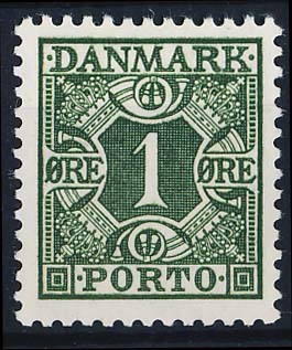 Danmark Portomærke AFA 25 Postfrisk