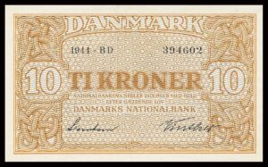 Danmark 10 Kroners 1944 Kvalitet 01 BD 394602