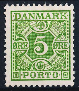 Danmark Portomærke AFA 27 Postfrisk