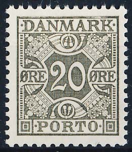 Danmark Portomærke AFA 29 Postfrisk