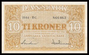 Danmark 10 Kroners 1944 Kvalitet 1+ BC 866463