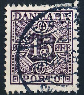 Danmark Portomærke AFA 36a Stemplet