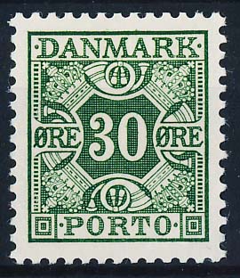 Danmark Portomærke AFA 37 Postfrisk