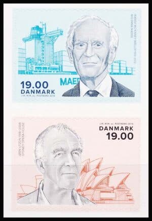 Danmark AFA 1852-1853 Parstykke Postfrisk