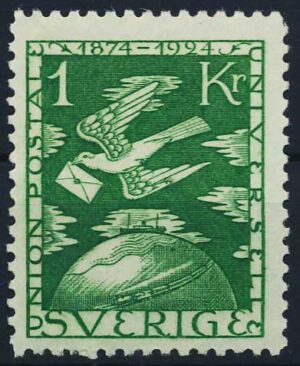 Sverige AFA 186 Ubrugt