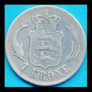 Danmark Christian IX 1875 Kvalitet 1+