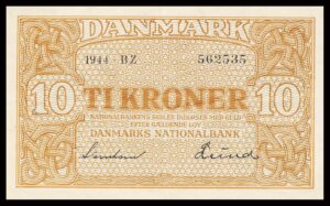 Danmark 10 Kroners 1944 Kvalitet 01 BZ 562535