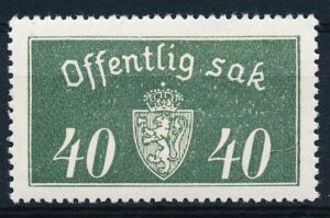 Norge Tjenestemærker AFA 018a Postfrisk