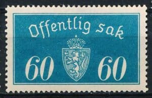 Norge Tjenestemærker AFA 019 Ubrugt