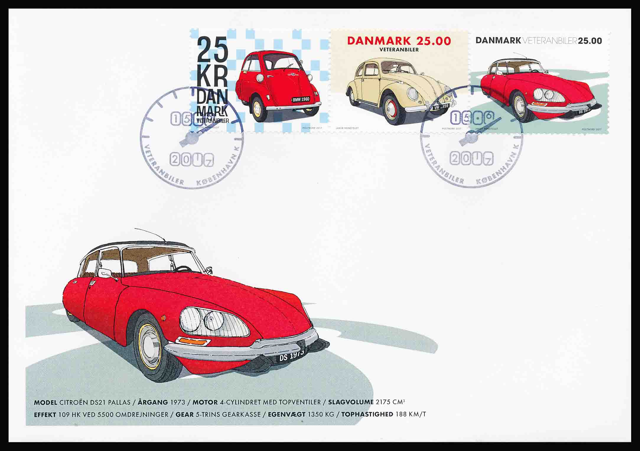 Danmark FDC AFA 1903A-1905A