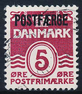 Danmark  Postfærge AFA 44 Stemplet