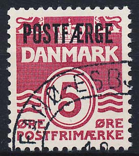 Danmark  Postfærge AFA 44A Stemplet
