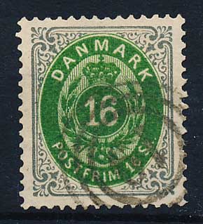 Danmark AFA 20 Stemplet