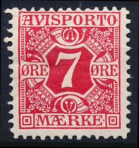 Danmark Avisporto AFA 03 Ubrugt