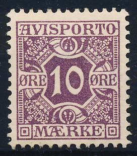 Danmark Avisporto AFA 04 Ubrugt