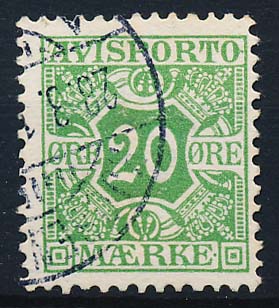 Danmark Avisporto AFA 05 Stemplet