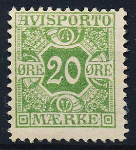 Danmark Avisporto AFA 05 Ubrugt
