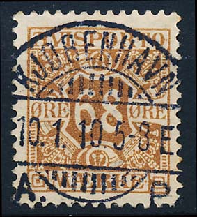 Danmark Avisporto AFA 07 Stemplet