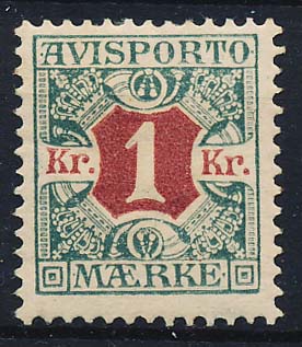 Danmark Avisporto AFA 08 Ubrugt