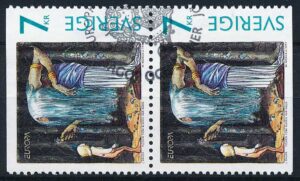 Sverige AFA 1929Co+1929Cn Stemplet