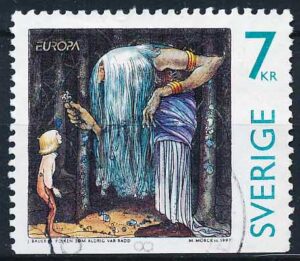 Sverige AFA 1929Cn Stemplet