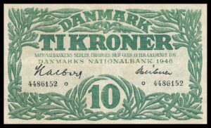 Danmark 10 Kroners 1948 Kvalitet 01 o 4486152