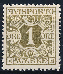 Danmark Avisporto AFA 11 Ubrugt