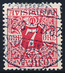 Danmark Avisporto AFA 13 Stemplet