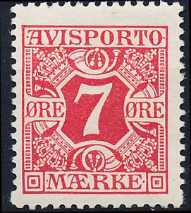 Danmark Avisporto AFA 13 Postfrisk