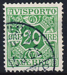 Danmark Avisporto AFA 16 Stemplet