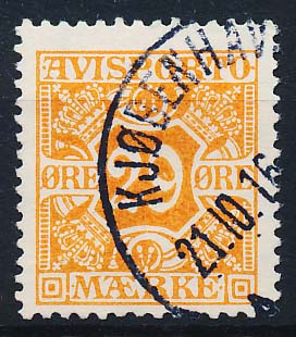 Danmark Avisporto AFA 17 Stemplet