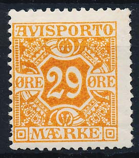 Danmark Avisporto AFA 17 Postfrisk