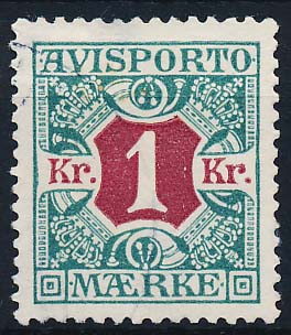 Danmark Avisporto AFA 20 Ubrugt