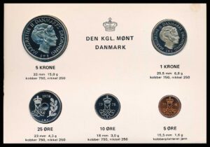 Danmark møntsæt 1978