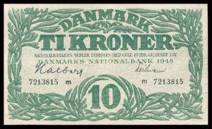 Danmark 10 Kroners 1948 Kvalitet 1+ m 7213815