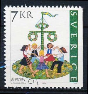 Sverige AFA 1987Ch Stemplet