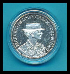 Danmark Margrethe 1990 Original kapsel
